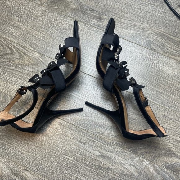 BCBGMAXAZRIA Adabella Satin Strappy Evening Pumps - Picture 10 of 10